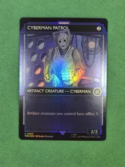 MTG Cyberman Patrol (Showcase) Foil - Doctor Who, Magic the Gathering - Image 3
