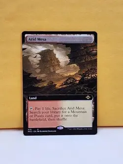 1x EXTENDED ART Arid Mesa, NM, Modern Horizons 2 (MH2), Magic the Gathering, MtG - Image 1