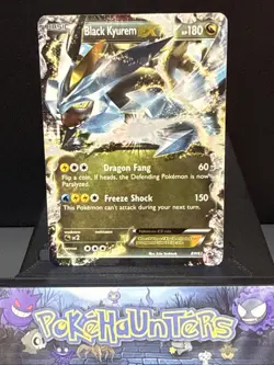 Pokemon Card Black Kyurem EX BW62 Black & White Promo Ultra Rare Light Play - Image 1