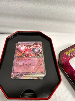 Pokemon TCG: Team Rocket Tin - Mewtwo ex (1 Foil Promo Card & 4 Booster Packs) - Image 3