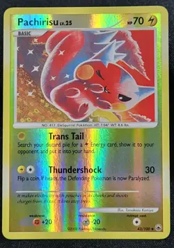 Pokemon TCG Pachirisu 43/100 Majestic Dawn Uncommon Reverse Holo LP - Image 1