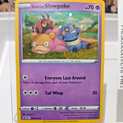 Pokemon Galarian Slowpoke SWSH126 Promo cosmos HOLO HD GALAXY *LP* TCG - Image 1