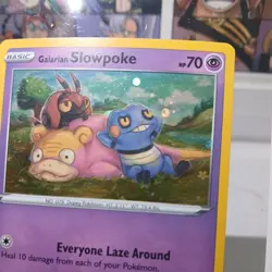 Pokemon Galarian Slowpoke SWSH126 Promo cosmos HOLO HD GALAXY *LP* TCG - Image 3