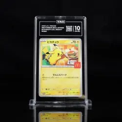 2025 Pokemon Mega Japanese McDonald's Collection Promo Pikachu TAG 10 - Image 1