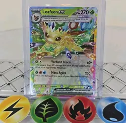 Pokemon TCG Leafeon EX 006/131 Prismatic Evolutions Double Rare 2025 NM - Image 1