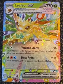 Pokemon TCG Leafeon EX 006/131 Prismatic Evolutions Double Rare 2025 NM - Image 2