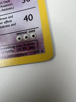 Pokemon TCG Dark Alakazam Holo Rare Card 1/82 Team Rocket - Image 3