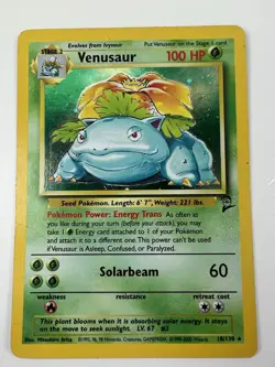 Pokemon TCG Venusaur Holo Rare Card 18/130 Base Set 2 MP - Image 1