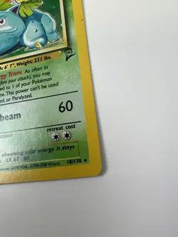 Pokemon TCG Venusaur Holo Rare Card 18/130 Base Set 2 MP - Image 3