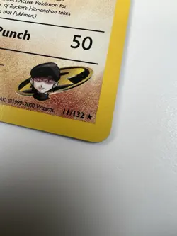 Rocket’s Hitmonchan 11/132 Pokemon Gym Heroes Holo LP/NM - Image 5