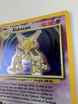 Pokemon TCG Alakazam Holo Rare Card 1/102 Base Set - Image 5