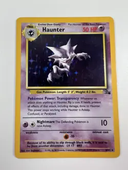 Pokemon TCG Haunter 6/62 Holo Rare Fossil NM Holofoil Holographic Vintage - Image 1