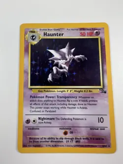 Pokemon TCG Haunter 6/62 Holo Rare Fossil NM Holofoil Holographic Vintage - Image 2