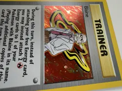 Pokemon Trainer Card 1st Edition Blaine Gym Challenge 17/132 Vintage Holo Rare - Image 4