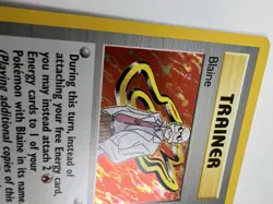 Pokemon Trainer Card 1st Edition Blaine Gym Challenge 17/132 Vintage Holo Rare - Image 5