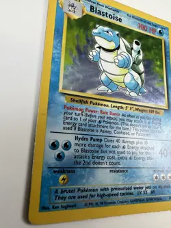 Blastoise 2/102 Base Set Holo TCG WOTC 1999 Pokemon Card - Image 2