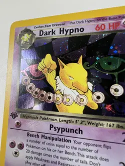 Dark Hypno 9/82 1st Edition Holo 1999-2000 Team Rocket Pokemon Card NM - Image 4