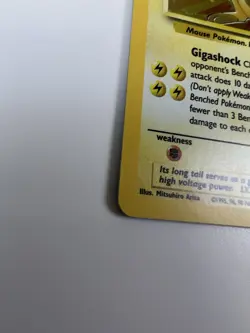 Pokemon TCG Raichu Fossil Holo Card 14/62 Unlimited Holo Rare - Image 4