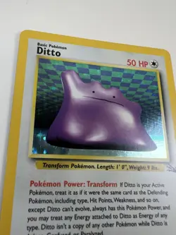 Pokemon TCG Ditto Fossil, Holo Unlimited Rare Card 3/62 - Image 5
