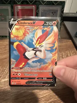 Cinderace V 018/072 Shining Fates Holo Ultra Rare NM-MT Pokemon TCG - Image 2