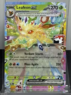 Leafeon EX 006/131 PRE Prize Pack Play! Pokemon Holo Stamped Near Mint NM - Image 1