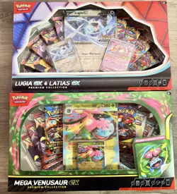 Pokemon TCG Lugia ex & Latias ex + Mega Venusaur Premium Collection Boxes Bundle - Image 1