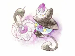 Pokemon anime nonkumakawayusu pok mon litwick lampent Pad Gaming Mat Desk - Image 1