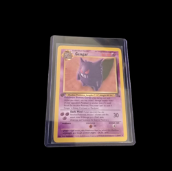 Pokemon Gengar 20/62 Non-Holo Rare Fossil 1st Edition HP / DMG - Image 1