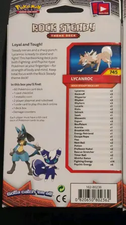 Pokemon TCG Sun & Moon Burning Shadows Theme Decks Rock Steady & Luminous Frost - Image 5