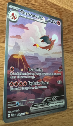 Pokemon TCG Charizard EX Scarlet & Violet 151 Card 199/165 NEAR MINT - Image 2