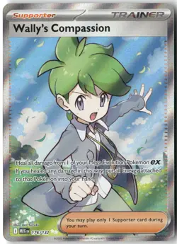 Wally's Compassion, Pokemon ME01: Mega Evolution Ultra Rare, 176/132 NM - Image 1