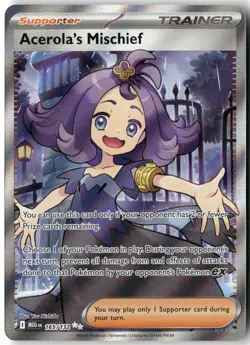 Acerola's Mischief, Pokemon ME01: Mega Evolution Ultra Rare, 165/132 NM - Image 1