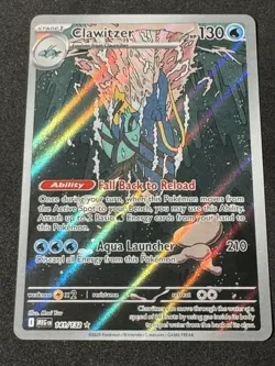 CLAWITZER 141/132 MEGA EVOLUTIONS POKEMON (ILLUSTRATION RARE, NM) - Image 1