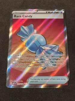 Rare Candy Full Art Ultra Rare 175/132 Pokemon Mega Evolution English NM - Image 1
