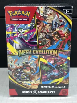 Pokemon TCG MEGA EVOLUTION Booster Bundle 6 Booster Packs Pokemon Sealed NEW ?? - Image 1