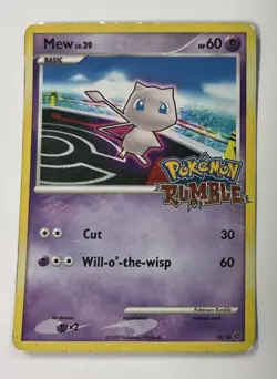 2009 Pokemon Mew #10/16 Pokemon Rumble - Image 1