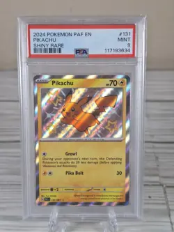 Pikachu 131/091 SV: Paldean Fates Holo PSA 9 - Pokemon TCG - Image 1