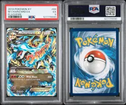 2014 Pokemon XY M CHARIZARD EX Flashfire Full Art #69 PSA 5 EXCELLENT - Image 3