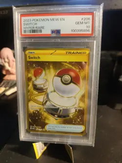 2023 Pokemon SV 151 - MEW EN Switch #206/165 PSA 10 - Image 1