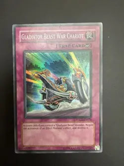 Yugioh Gladiator Beast War Chariot TDGS-EN074 Super Rare Unlimited VLP - Image 3