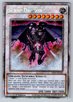 Scrap Dragon Yugioh RA03-EN240 Platinum Secret Rare PSR NM - Image 1