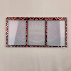 Magnetic 3 Card Holder Paldean Fates Pokemon TCG Promo Display Case FIRE Plastic - Image 1