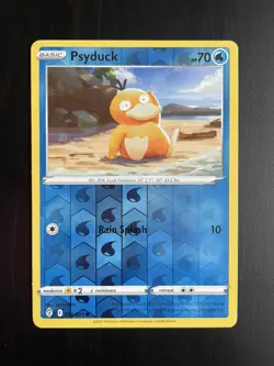 Pokemon card EVOLVING SKIES Reverse Holo PSYDUCK (024/203) Mint/NM - Image 1