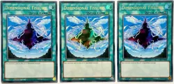 3 x BLMR-EN088 Dimensional Fissure - Ultra Rare 1st Ed Near Mint YuGiOh Card - Image 1