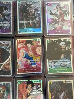 One Piece LOT 20 Cards ALL SR and ALL IN TOP LOADERS - Image 4