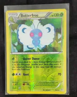 Butterfree ERROR HOLO BLEED 5/83 Reverse Pokemon TCG Card Generations Light Play - Image 1