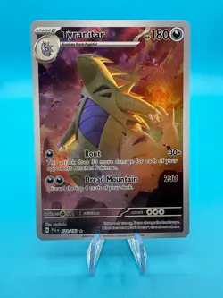 Tyranitar Illustration Rare Paldea Evolved 222/193 NM Pokemon Card - Image 1