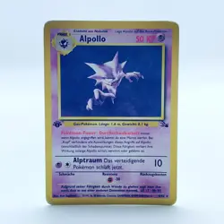 Pokemon TCG Karte - Alpollo 6/62 Fossil 1. Edition Deutsch Holo Rare - Image 1