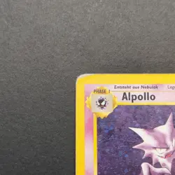 Pokemon TCG Karte - Alpollo 6/62 Fossil 1. Edition Deutsch Holo Rare - Image 3