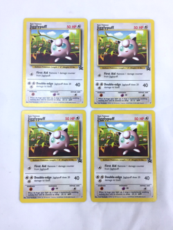 Lot of 4 2000 Pokemon Black Star Promo Card 7 Jigglypuff NM Unplayed - Image 2